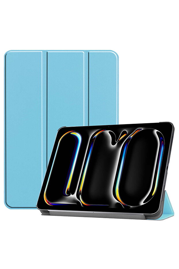 iPad Air 11-inch (M4, 5th Gen 2024) Case — Auto Wake/Sleep, Light Blue