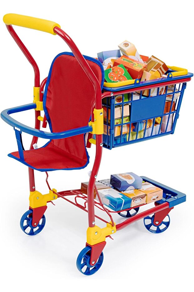 Design Shopping Cart & Accessories Set Toy (Ages 3+)