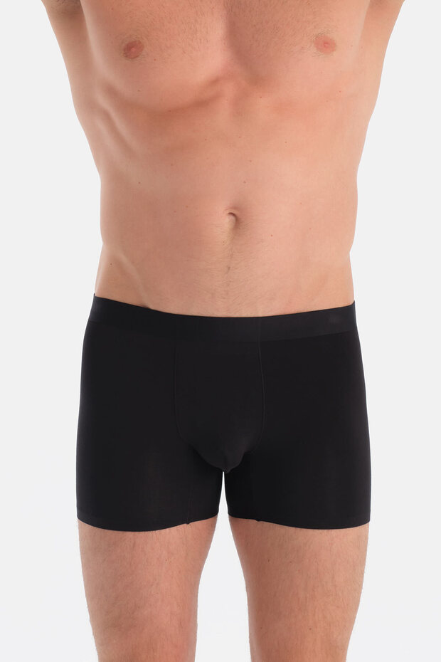 Siyah Düz Micro Modal Boxer - 4