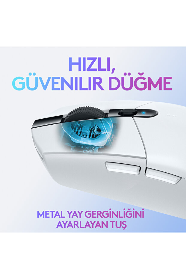 G G305 LIGHTSPEED 12.000 DPI Kablosuz Oyuncu Mouse, Beyaz 910-005292 - 8