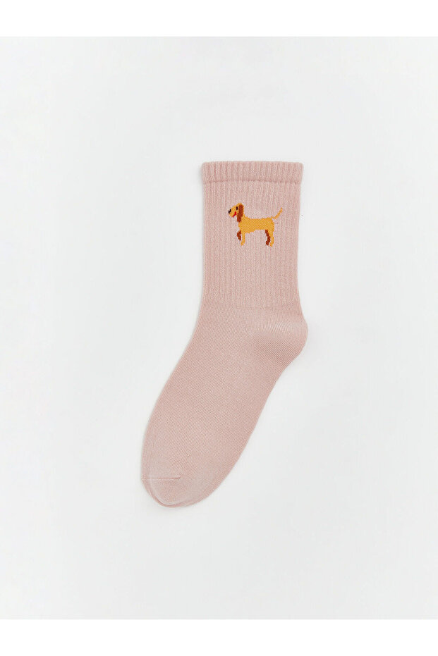 Alita City Lcw Dream Pink Printed Women's Socks with a Difference