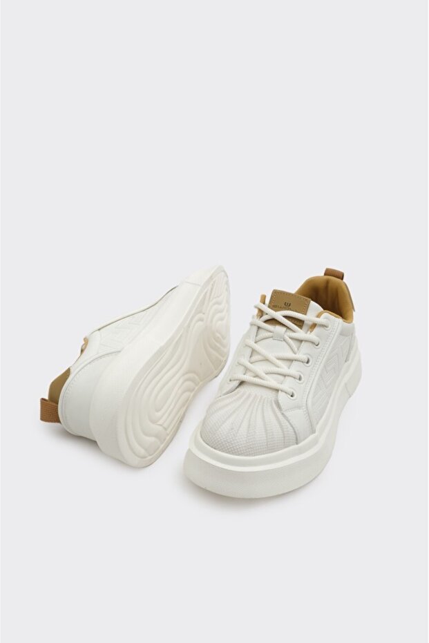 Yüksek Taban Bağcıklı Erkek Sneaker - 5