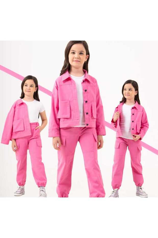 Girl's Pink Jacket Suit