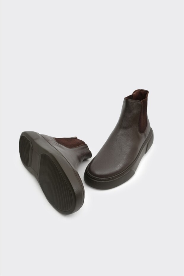 Hakiki Deri Lastikli Erkek Bot - 4