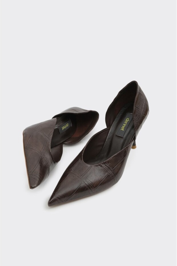 Dekolteli Kadın Stiletto - 4