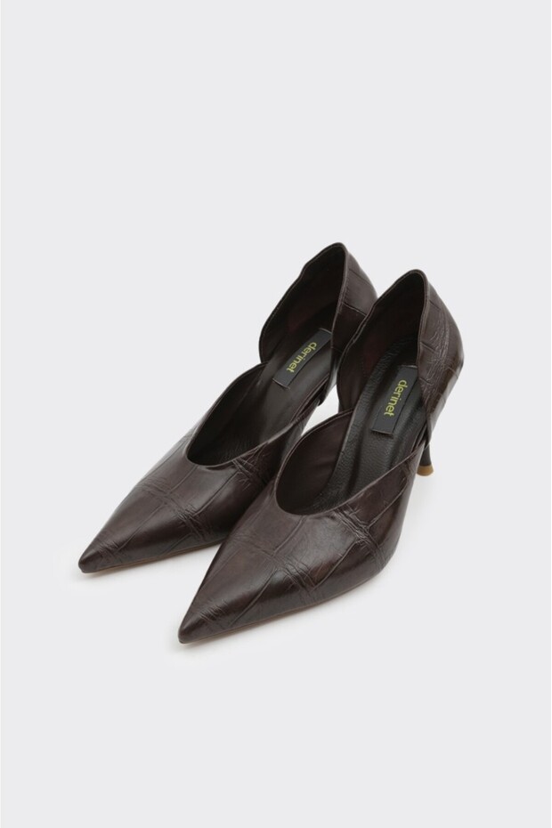 Dekolteli Kadın Stiletto - 2