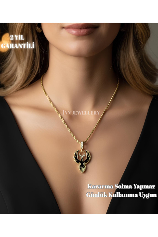 316L Steel Necklace Tarnish-Free Antiallergic with Twist Figure (2 Years Importer Warranty)