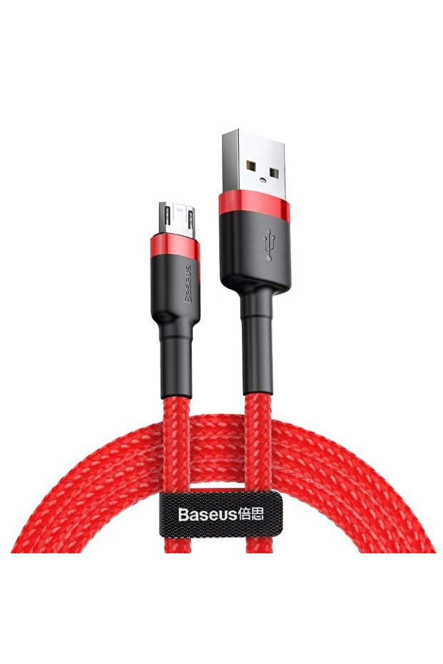 Cafule Micro USB cable 2.4A 1m (Red) - 1