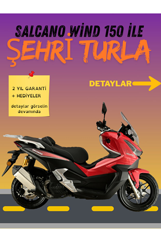 salcano wind 150 - kırmızı - 1
