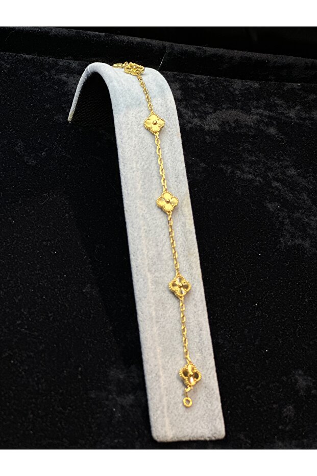 Mini yonca çelik bileklik - 3