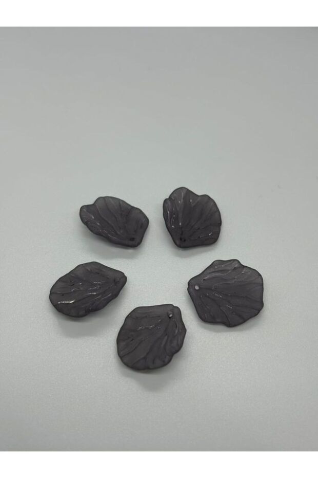 100 Pieces Leaf Pearl Dark Smoked Pearl Beads– 20 mm / Oyster Form Pearl with Hole Pearl B:56