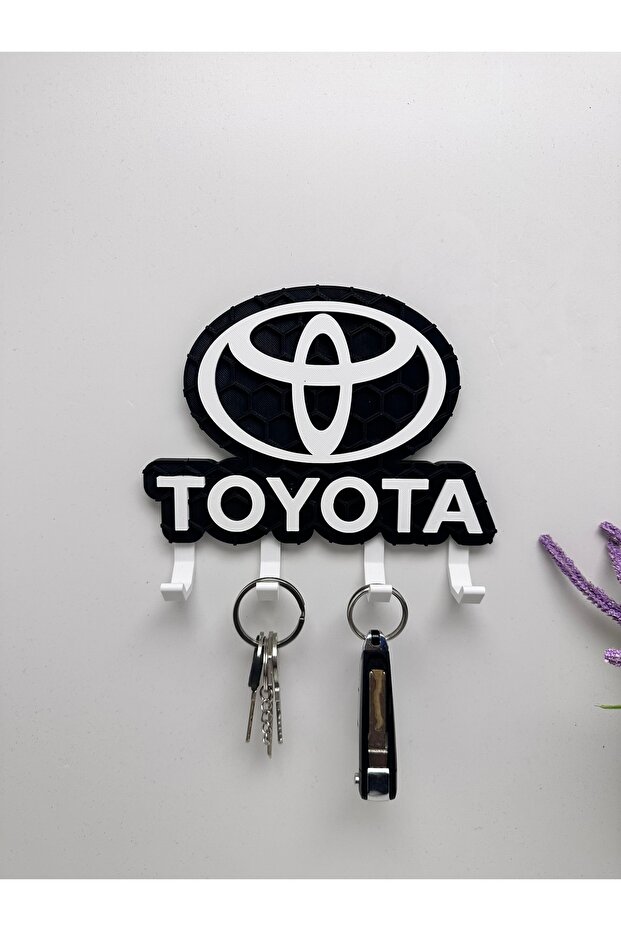 3D Printing Decorative Toyota Logo Model Design Keychain