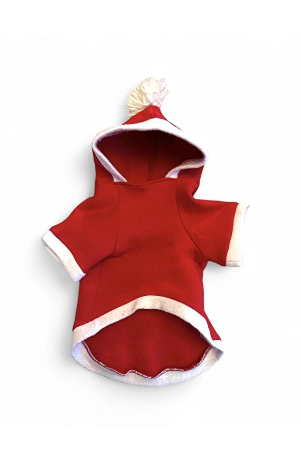 Buddy Kapşonlu Yılbaşı Kedi Sweatshirt Noel - 5