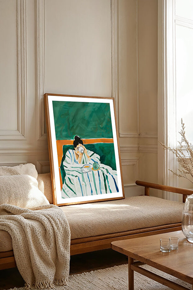 One Piece Wooden Framed Living Room Hall Kitchen Painting Tk2145