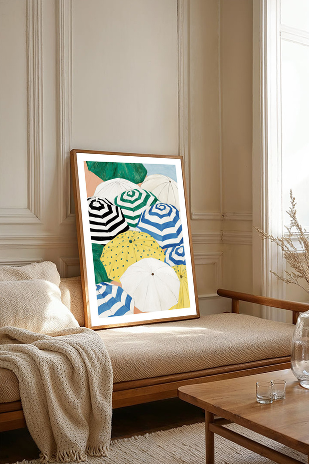 One Piece Wooden Framed Living Room Hall Kitchen Painting Tk2191