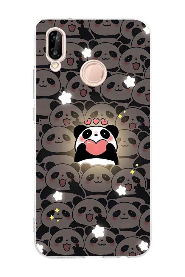 حافظة هاتف شفافة متوافقة مع هاتف Huawei P20 Lite - 1