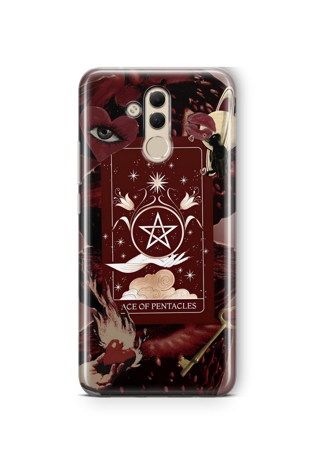 Huawei Mate 20 Lite Compatible Tarot Card Pattern Transparent Phone Case