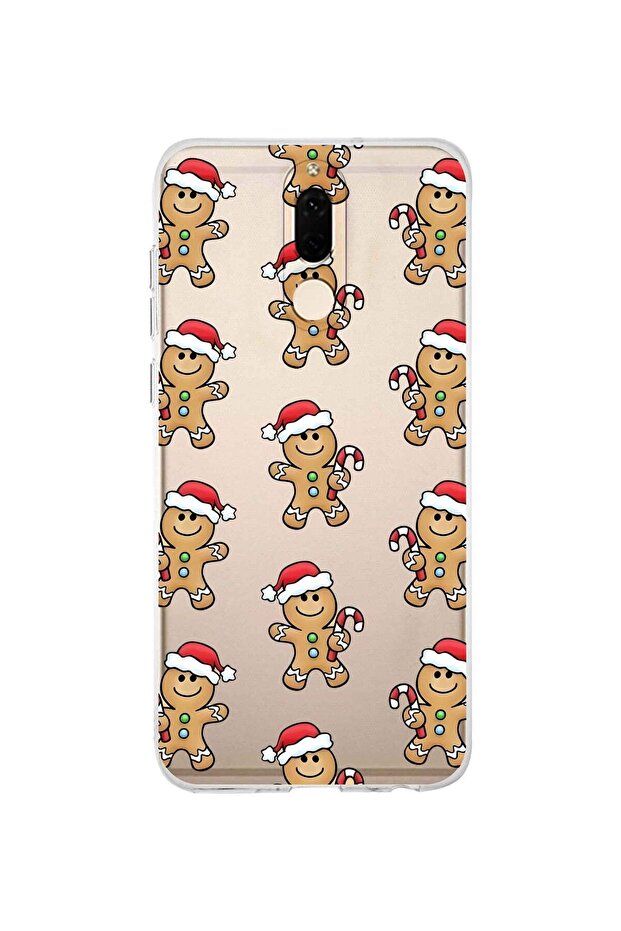 حافظة هاتف شفافة متوافقة مع هاتف هواوي ميت 10 لايت بنمط الزنجبيل - 1