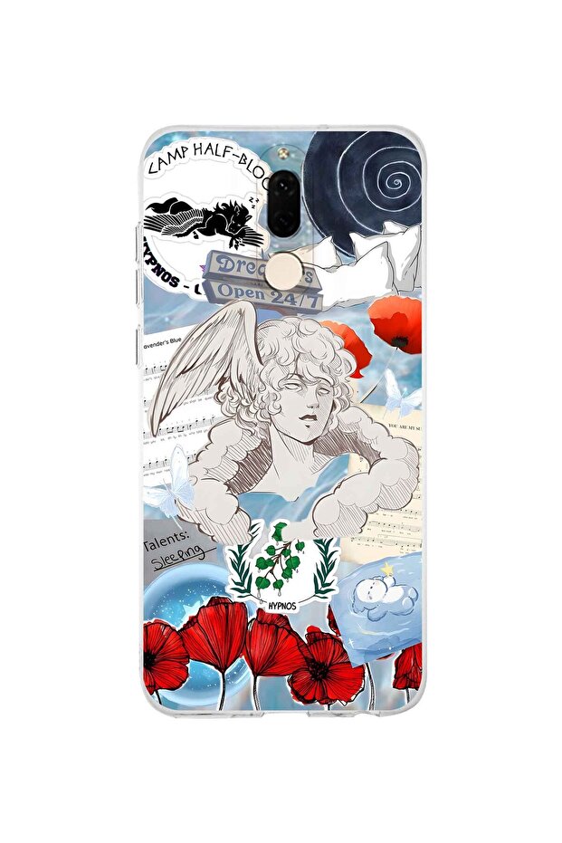 حافظة هاتف شفافة متوافقة مع هاتف هواوي ميت 10 لايت بنمط هيبنوسي - 1