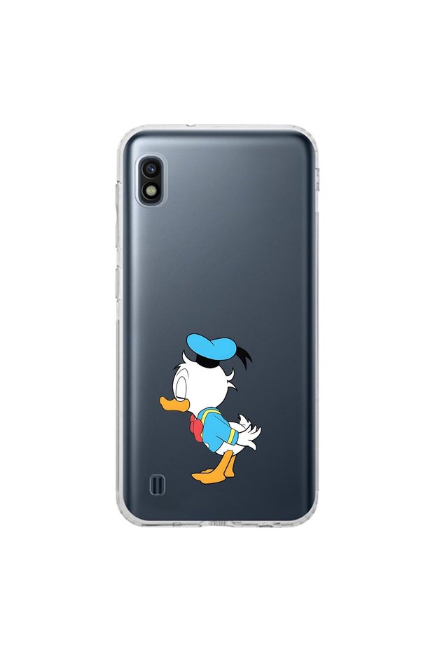 Samsung Galaxy A10 Compatible Transparent Case Couple Duck 2 Designs