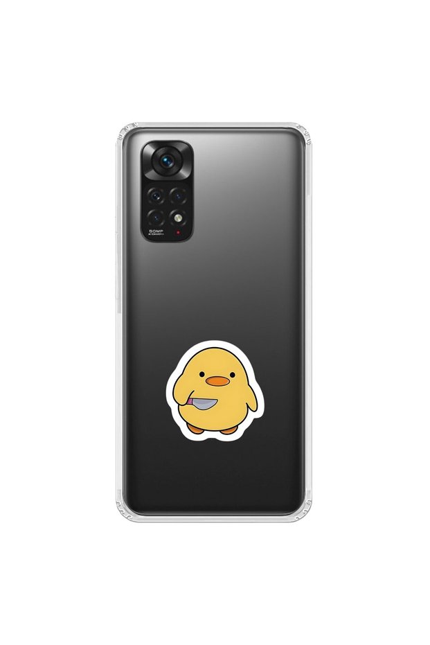 Xiaomi Redmi Note 11 Compatible Transparent Case Couple Chick 1 Design