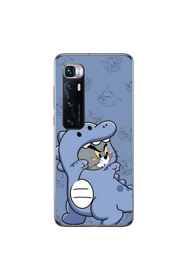Xiaomi Mi 10 Pro Compatible Transparent Case Couple Tom 1 Design