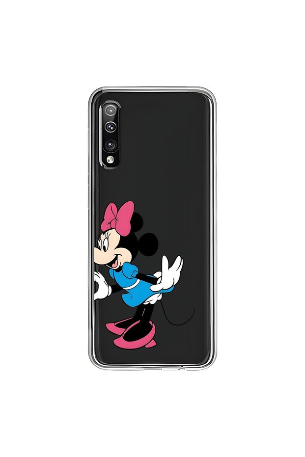 Samsung Galaxy A50 Compatible Transparent Case Couple Minnie 2 Designs