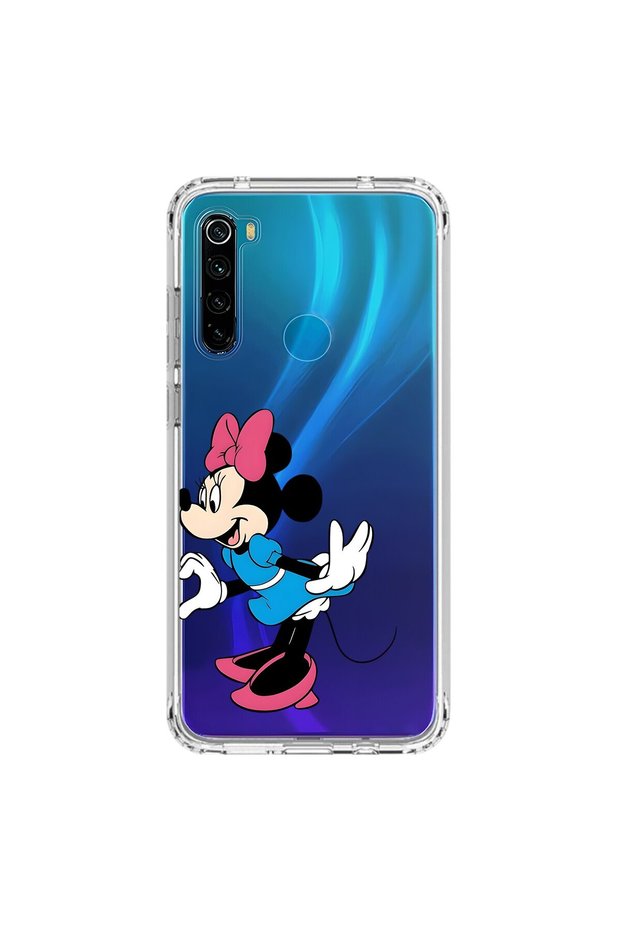 Xiaomi Redmi Note 8 Compatible Transparent Case Couple Minnie 2 Designs