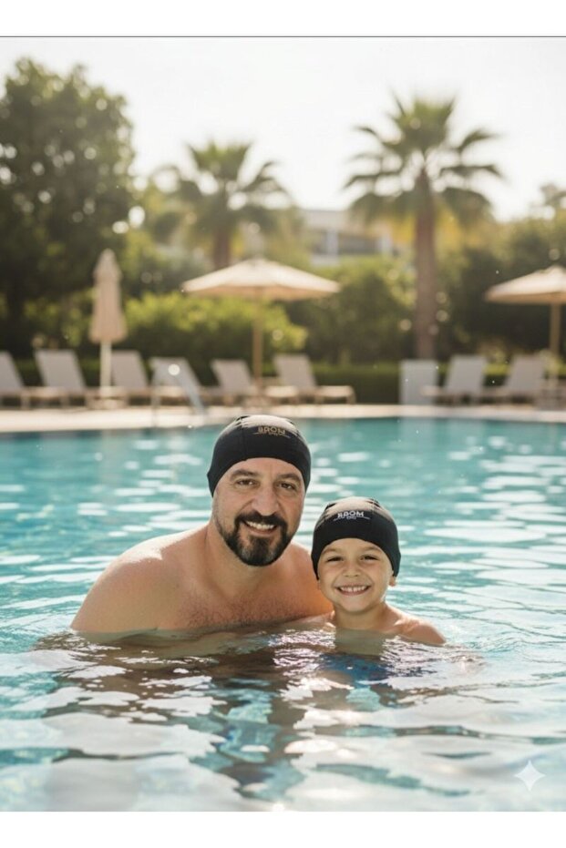 2 Pieces of Lycra Cloth Sea Pool Swimming Cap