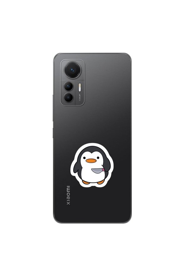 Xiaomi Mi 12 Lite Compatible Transparent Case Couple Penguin 2 Designs