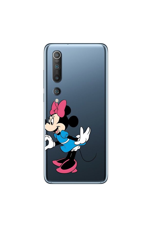 Xiaomi Mi 10 Compatible Transparent Case Couple Minnie 2 Designs