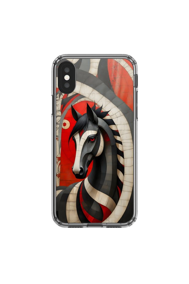 حافظة شفافة متوافقة مع هاتف iPhone XS تحتوي على 5 تصميمات