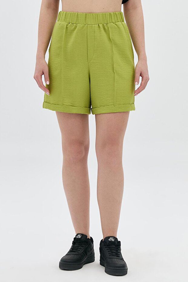 Nervürlü Basic Şort - 2