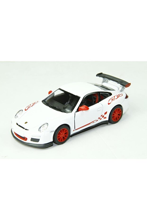 Pull and Drop 2010 Porsche 911 Gt3 Rs White 1/32 Model Car