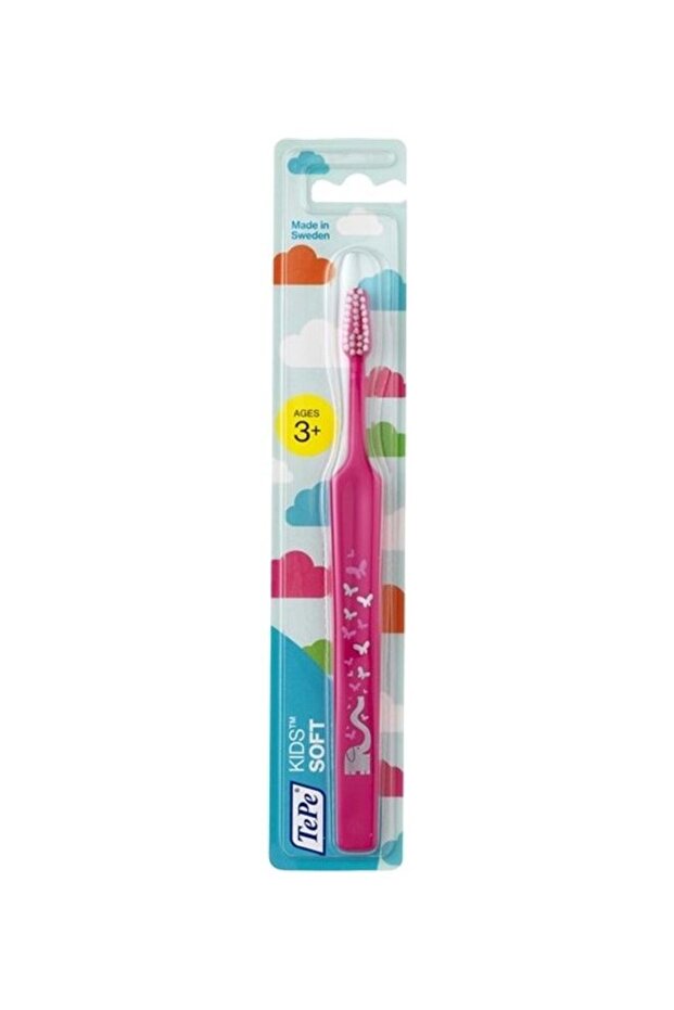 Kids Soft Blister Toothbrush Pink/White