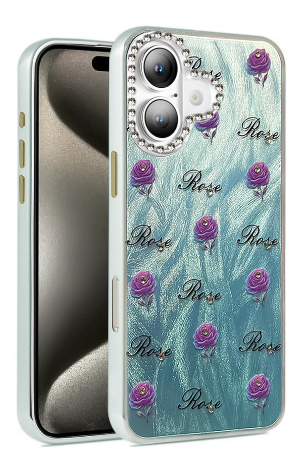 iPhone 16 Plus Compatible Case Blade Mirrored Pattern Cover - (143753) Pattern 9 - 1