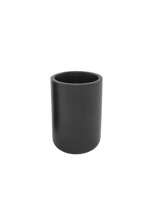 Ceramic holder for toothbrushes, brushes, black,