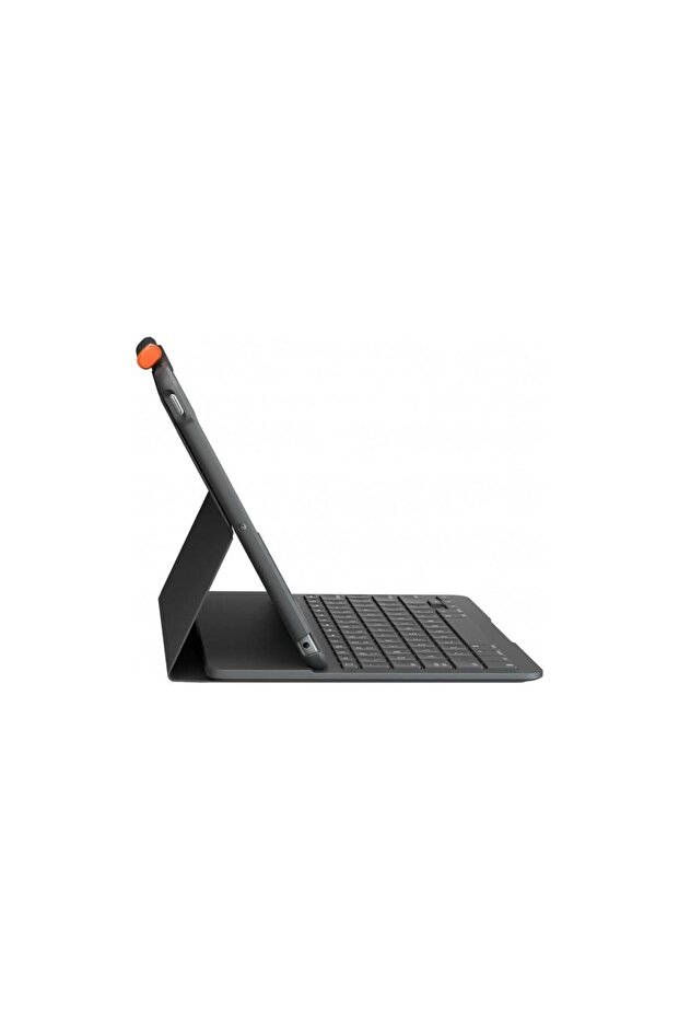 Slim Folio iPad 10.2 inç 7. ve 8. Nesil ile Uyumlu Klavyeli Kılıf - Gri - 3