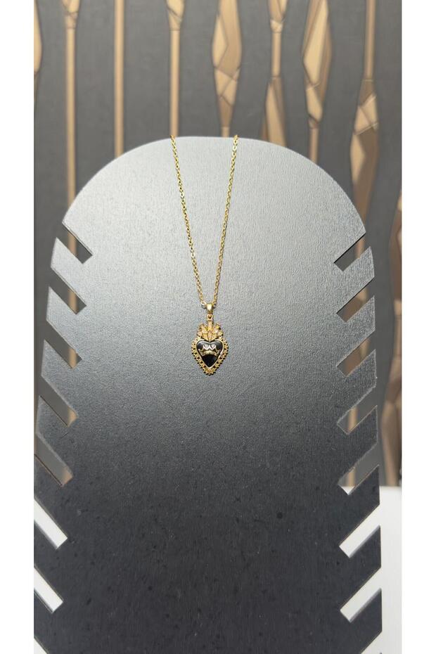 Taçlı Kalp Kolyesi - 6