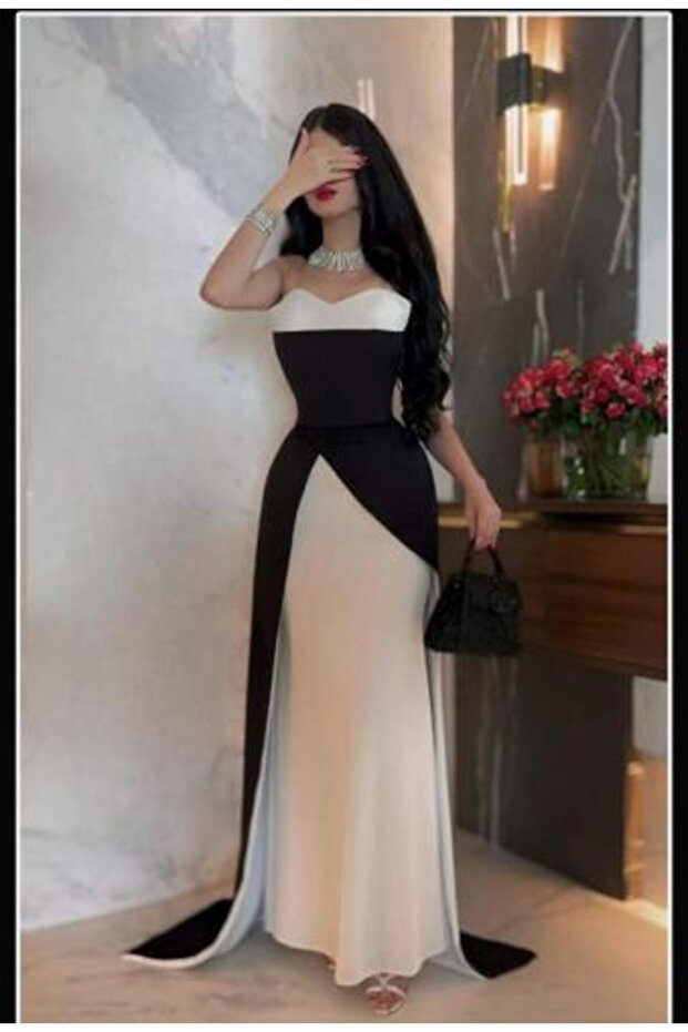 فستان سهرة ناعم كلاسيكي