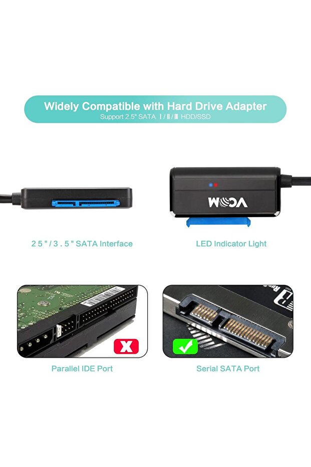 USB 3.0 to SATA Adapter Cable - 6