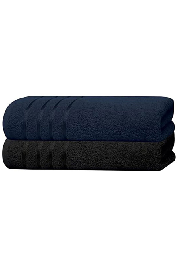 Pack of 2 Premium Bath Towel Set 100% Cotton 500 GSM 85 x 145 cm