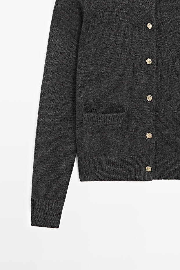 Dore düğmeli triko hırka - 6