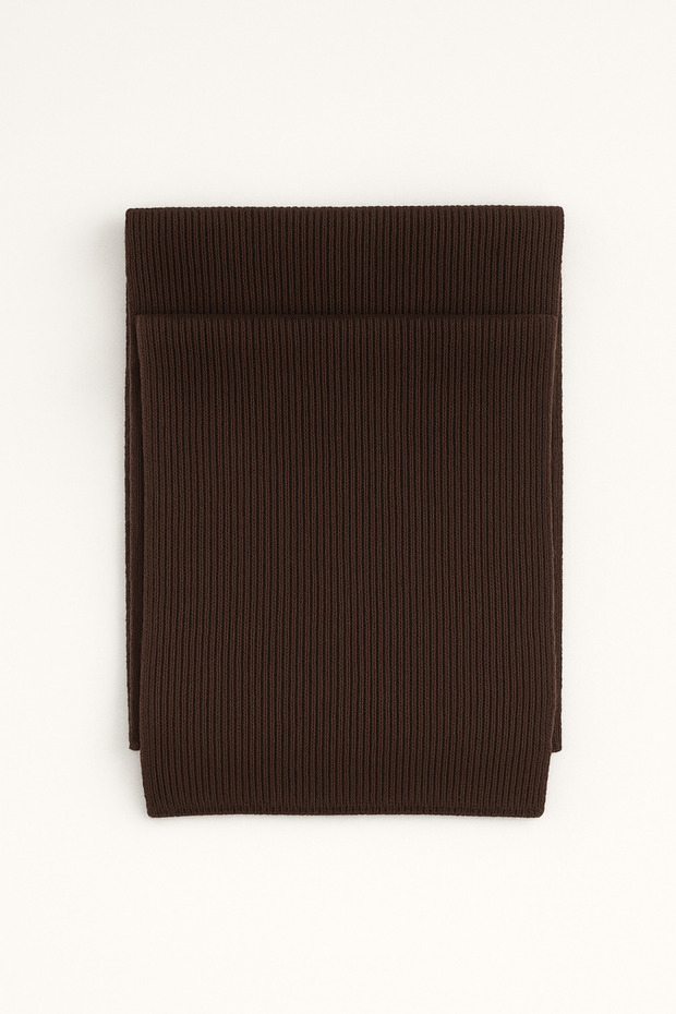 Kadın Triko atkı Acı Kahve - 5