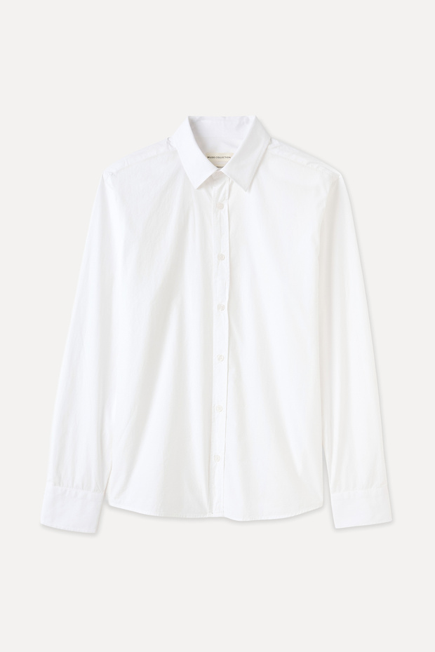 Men's White Regular Fit Long Sleeve Shirt