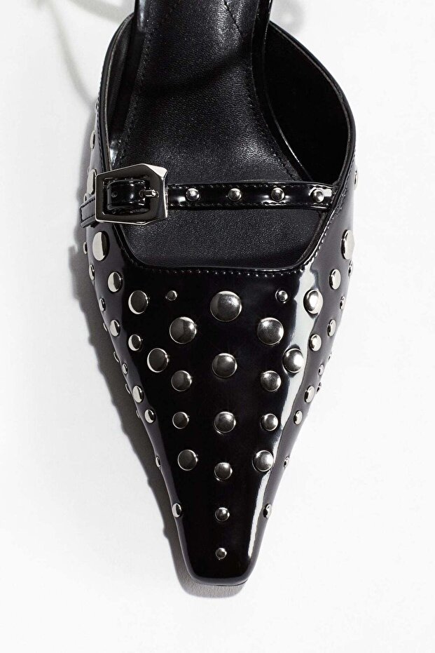 Studded heeled sandals