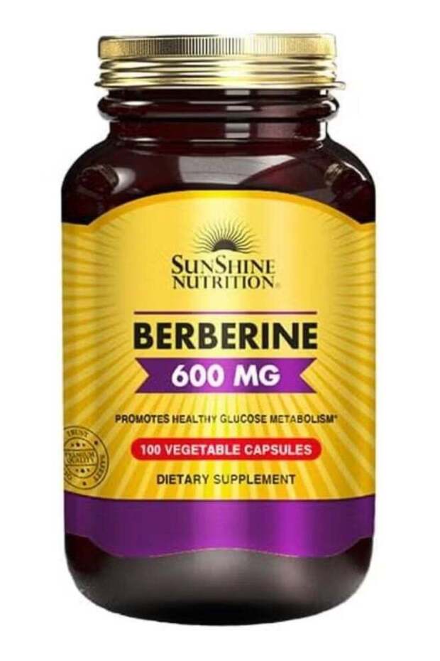 Berberine 600 mg - 100 Vegetable Capsules