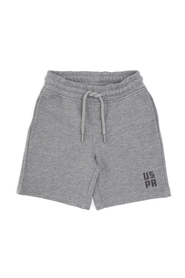 Boy's Anthracite Melange Knitted Shorts 50325210-Vr081