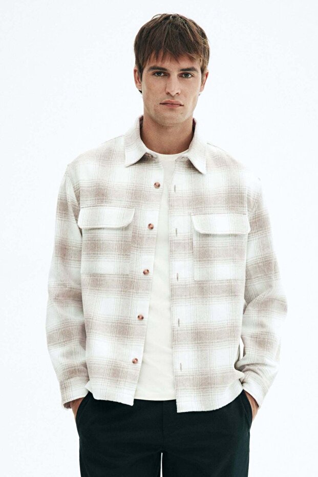 Regular Fit Flannel overshirt - 1