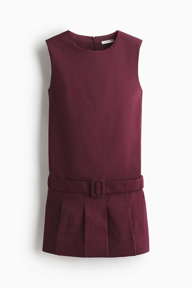Belted shift dress